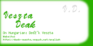 veszta deak business card
